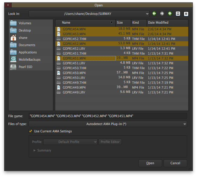 Working with Go Pro Footage in Avid Media Composer